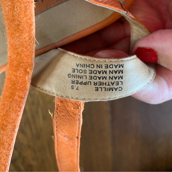 🎃 Miz Mooz Platform Leather Sandals Sz 7.5 - Picture 6 of 6